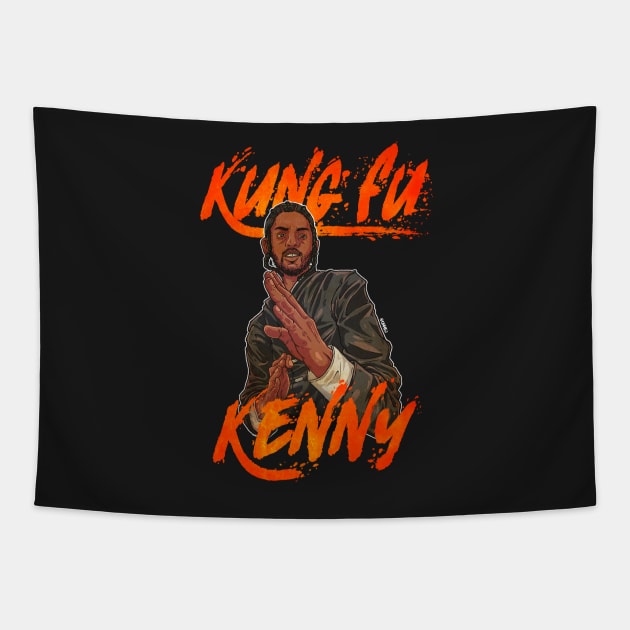 Kung Fu Kenny Tapestry by OhhEJ