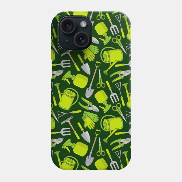 Gardening Icons Pattern Phone Case by sifis