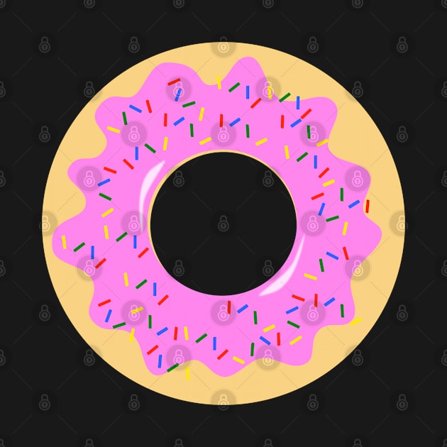 Pink Sprinkled Donut by JPDesigns