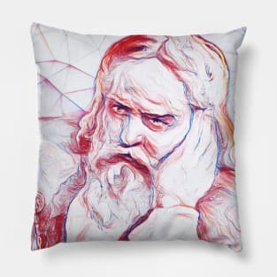 Snorri Sturluson Portrait | Snorri Sturluson Artwork | Line Art Pillow