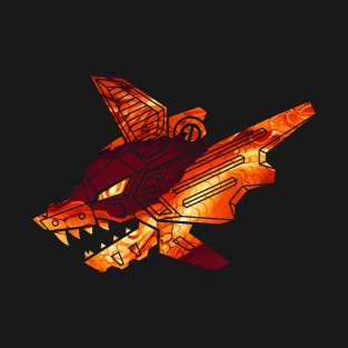 Mecha Robot Wolf | Dragon's Breath T-Shirt