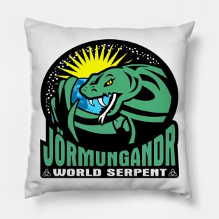 Jormungandr The World Serpent Pillow