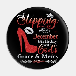 Stepping Into My December Birthday with God's Grace & Mercy Pin