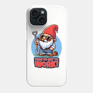 Summertime Garden Gnome Graphic Tee | Time to Get to Work Phone Case