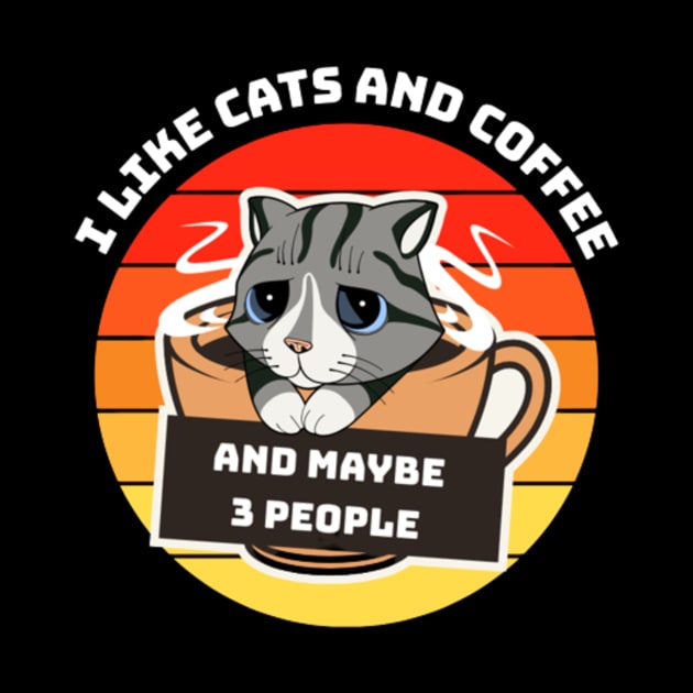 I like cats coffee and maybe 3 people by L3GENDS