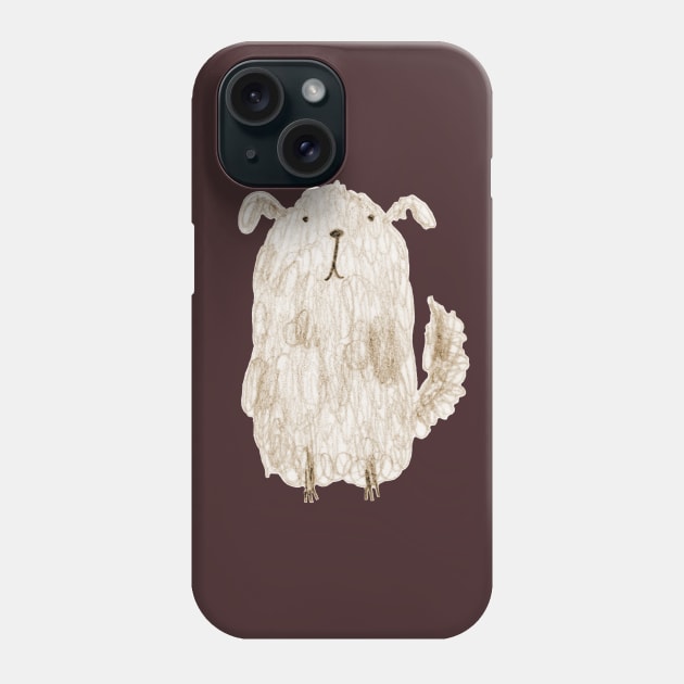 Fluffy Dog Phone Case by Sophie Corrigan