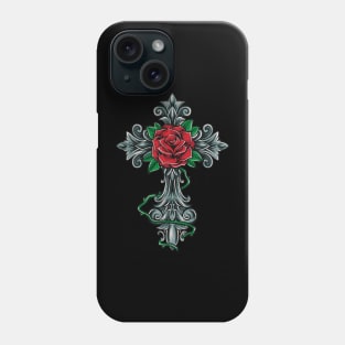 Ghotic Cross embroidery effect Phone Case