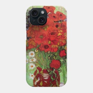 Red Poppies and Daisies by Vincent van Gogh Phone Case