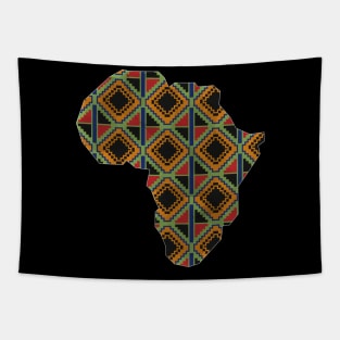 Kente Pattern, Africa Map, Ghana Style Tapestry