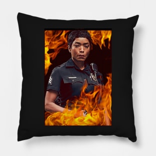 911 - Athena Grant - Flames Pillow