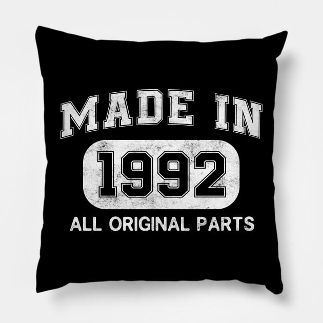 Made in 1992 Birthday gifts 30 Years old 30th Bday Present Pillow by flandyglot