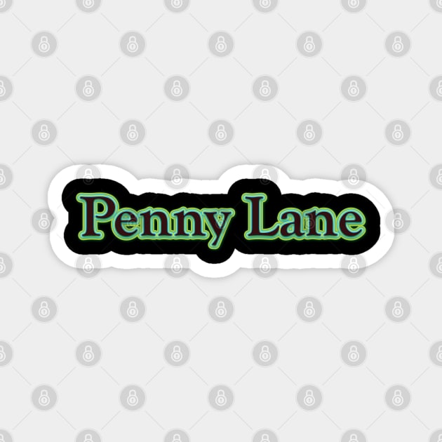 Penny Lane (The Beatles) Magnet by QinoDesign