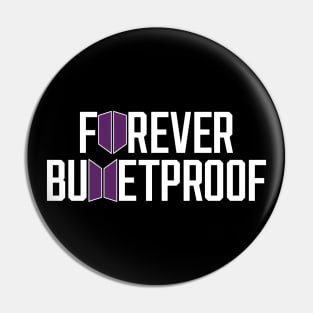 BTS & Army - Forever Bulletproof (White) Pin