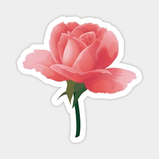 Pink Rose Magnet