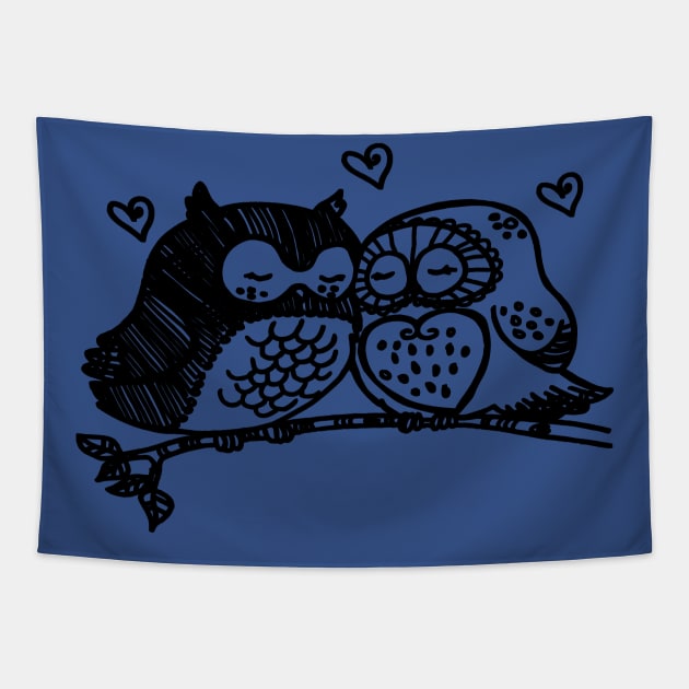 loving owls Tapestry by carismashop
