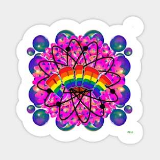 Pride Pink Bubble Illusion Magnet