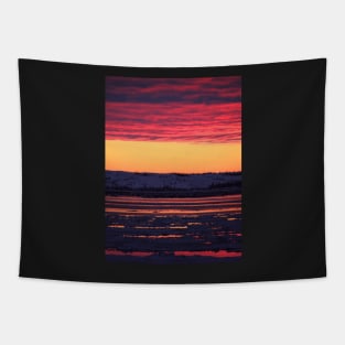 Sunset at Churchill, Canada Tapestry