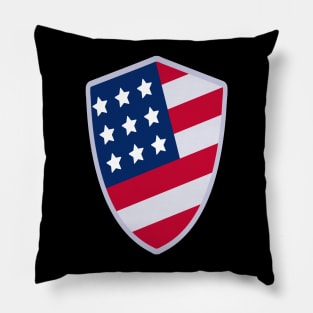 US Flag Shield Pillow