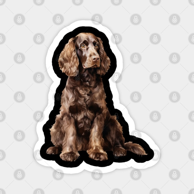 American Water Spaniel Magnet by DavidBriotArt