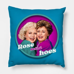Rose Before Hoes Pillow