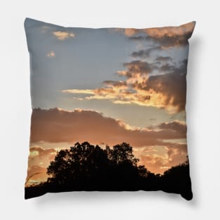 Tree Line Silhouette Pillow