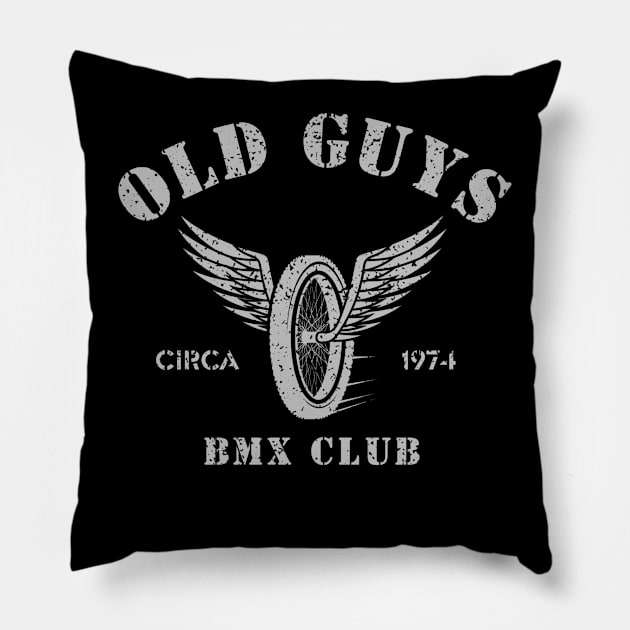 Old Guys BMX Pillow by Sloat