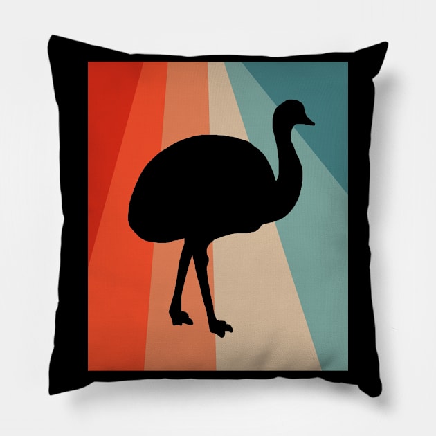 Nandu Sonnenuntergang Motiv Reiten Farm Pillow by FindYourFavouriteDesign