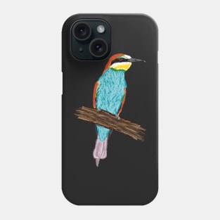 Nice Artwork showing an European Bee-Eater V Phone Case