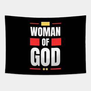 Woman Of God | Christian Typography Tapestry