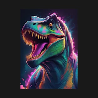 Colourful T Rex Dinosaur T-Shirt