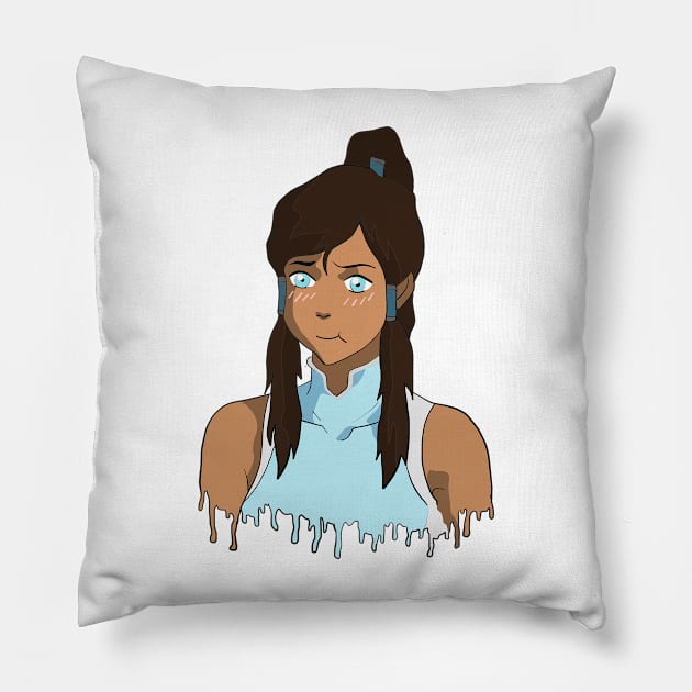 LOK - Kawaii Korra Pillow by jenartfart