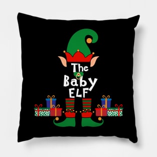 Funny Family Matching Christmas Baby Elf Pillow