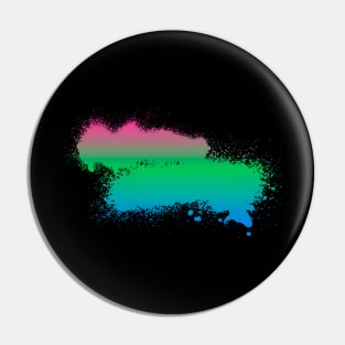 Polysexual Paint Smudge Minimalism Pin