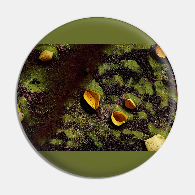 Fallen Autumn Leaves on the Grass Pin by mavicfe