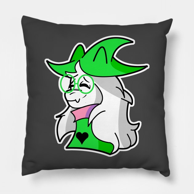 Ralsei - Light Mode Pillow by Arcade 904