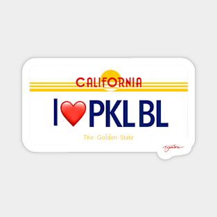 California Gold Pickleball Magnet