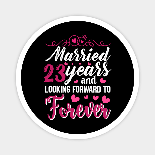 23rd Wedding Anniversary 23 Year Marriage Romantic' Unisex Jersey T-Shirt