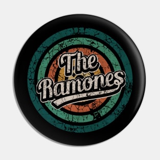 The Ramones // Retro Circle Crack Vintage Pin