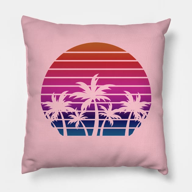 Palm tree Pillow by Houseofwinning