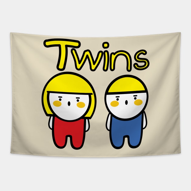 Twins Leo and Lola Tapestry by CindyS