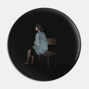 girl sitting alone Pin