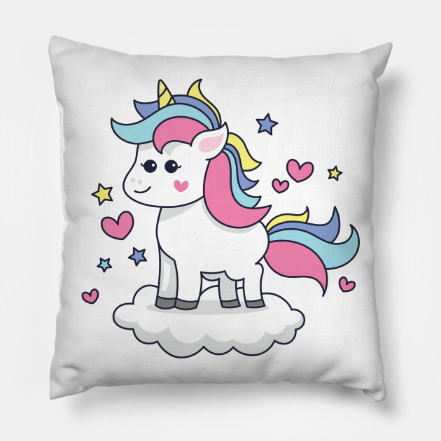 unicorn cloud pillow