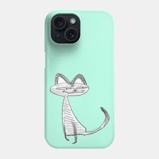 Judgemental cat Phone Case