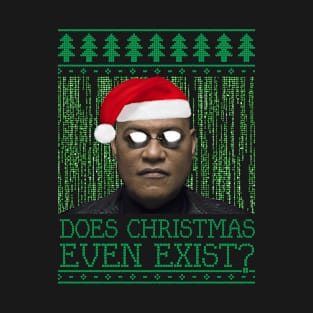 Matrix Morpheus Christmas Knit T-Shirt