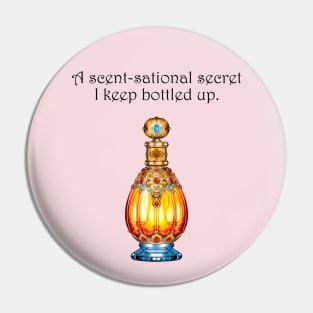 Scent-sational Secrets: Vintage Perfume Bottle Design Pin