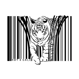 endangered TIGER BARCODE illustration T-Shirt