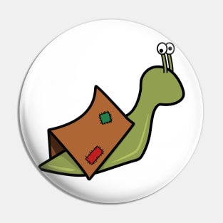 Terrance the Homeless Snail Pin