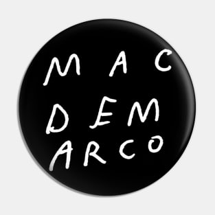 Mac Demarco Salad Days Handwriting Inverted Pin