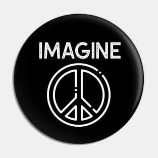 Imagine Peace Pin