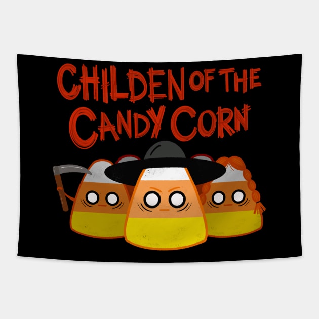 Children of the Candy Corn Tapestry by KirstyFinnigan